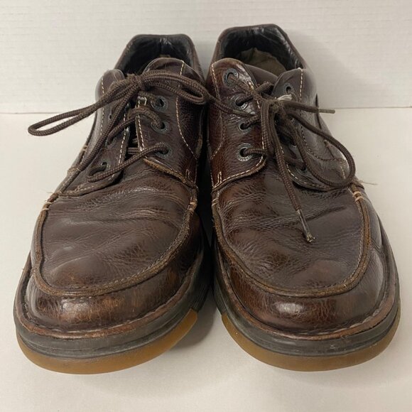 Dr Martens 11405 Mens Brown‎ Leather Oxford Shoes Lace Up Moc Toe Size 12 UK 11 main image 4